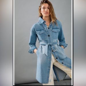 Medium Jean Trench Coat NWT